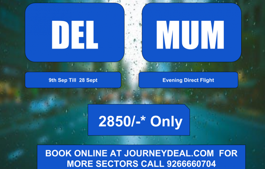 Delhi to Mumbai Fixed Departure