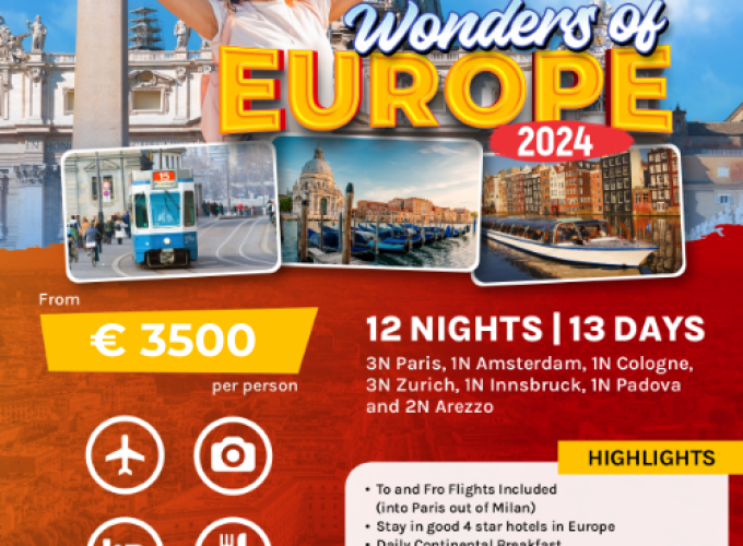 Europe Tour Package from Mumbai