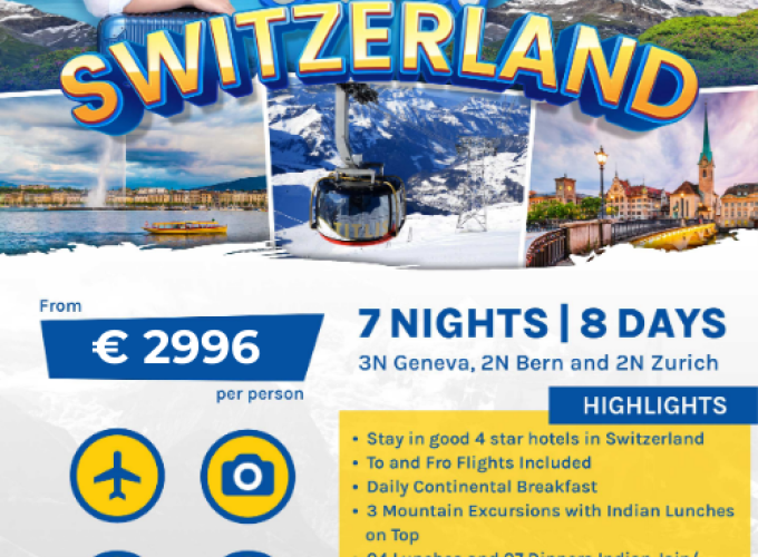 Switzerland Tour Package From Delhi