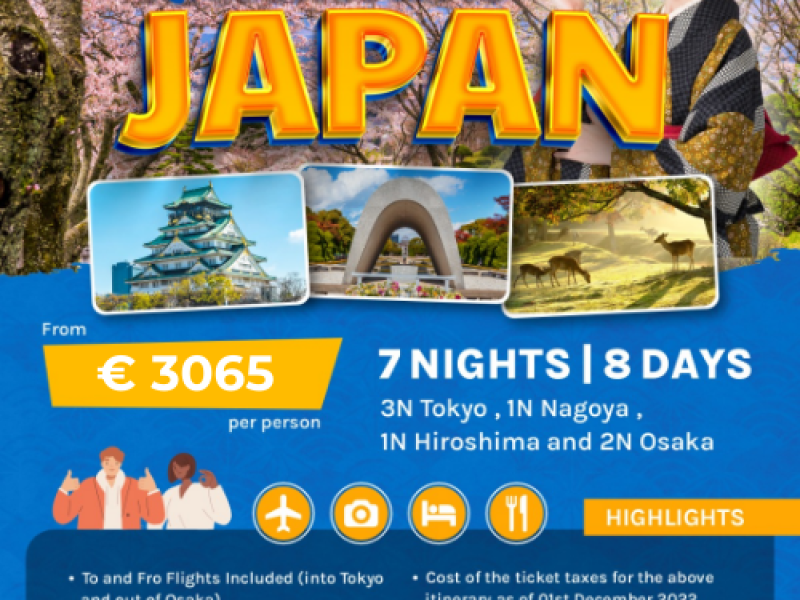 Japan Tour Package From Mumbai